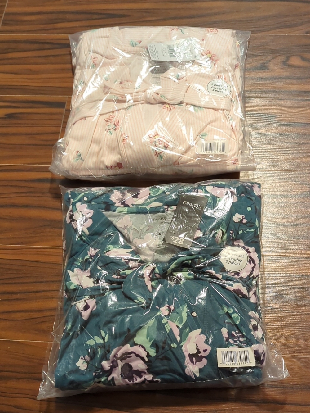 George Floral Comforter Set - Teal and Pink